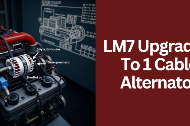 LM7 Upgrading To 1 Cable Alternator