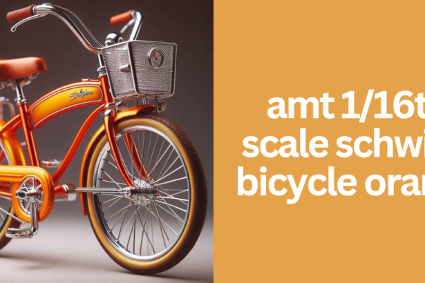 amt 1/16th scale schwinn bicycle orange