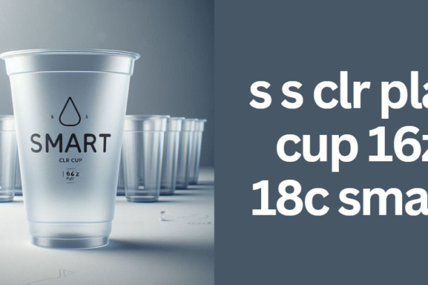 s s clr plas cup 16z 18c smart